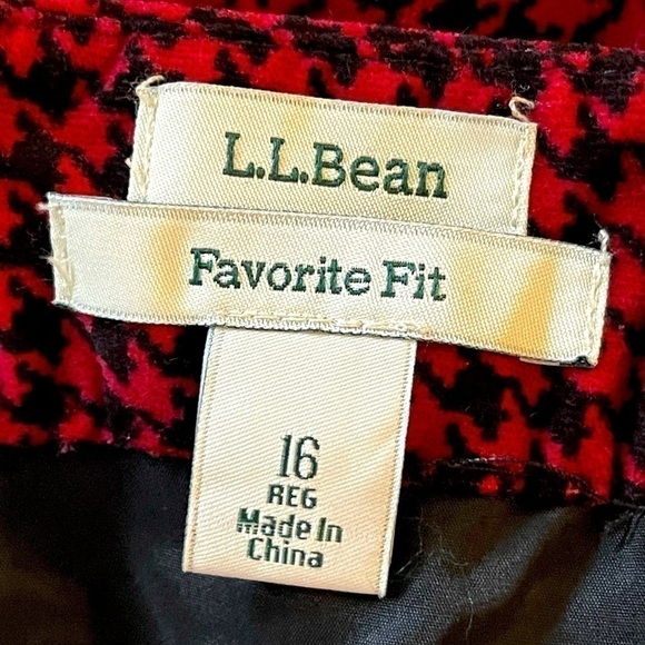 LL Bean Women's Plus Size Red Pencil Mini Skirt, Sz 16 - Picture 2 of 8